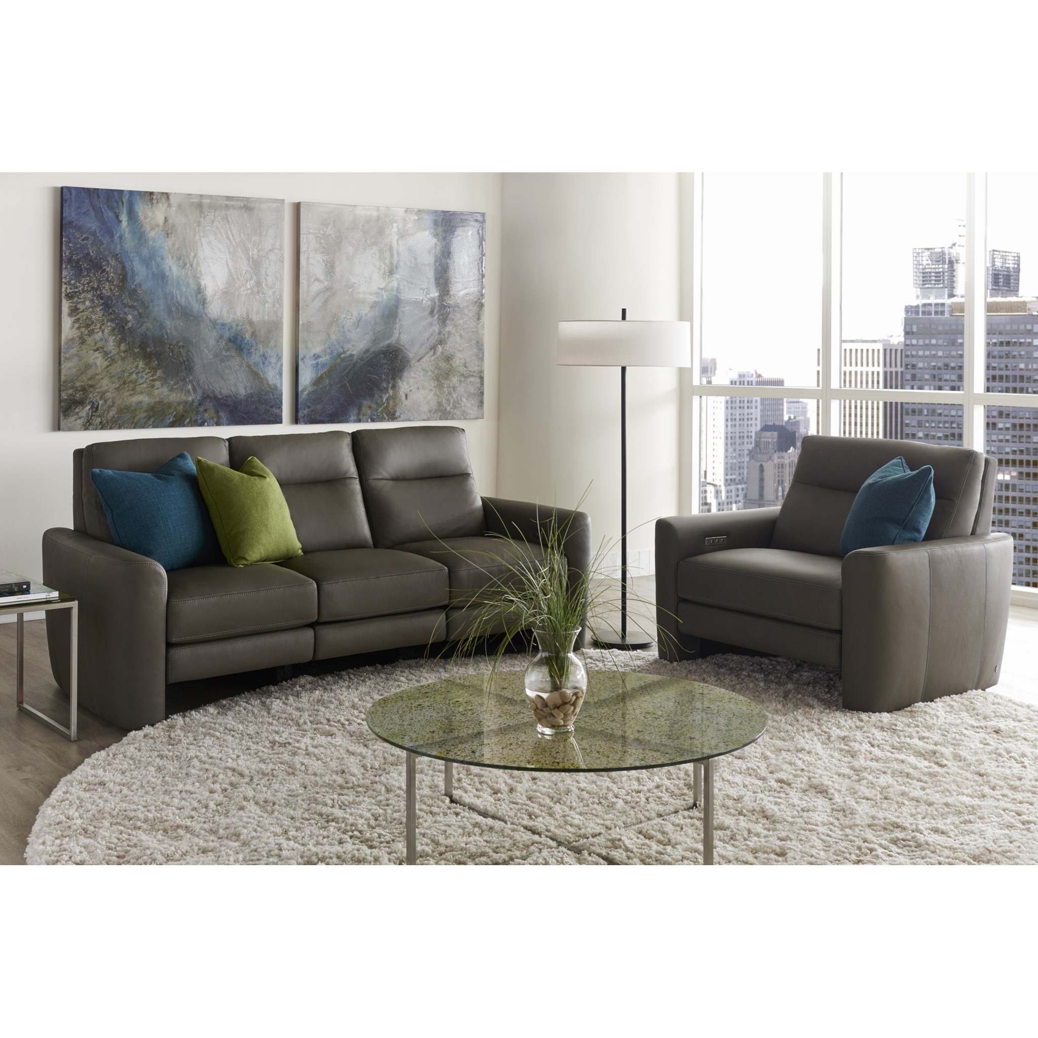 American Leather Chelsea Style in Motion Reclining Living Room Group